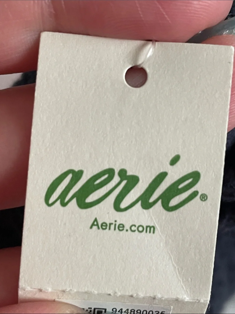 AERIE Navy Terry Cloth Hair Scrunchie - NWT